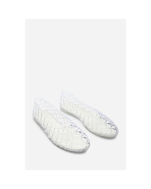 Where's That From Brown Where's Clear Jelly Ballet Pumps