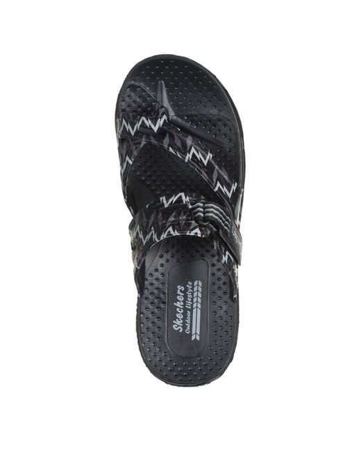 Skechers Blue Reggae Flat Sandals