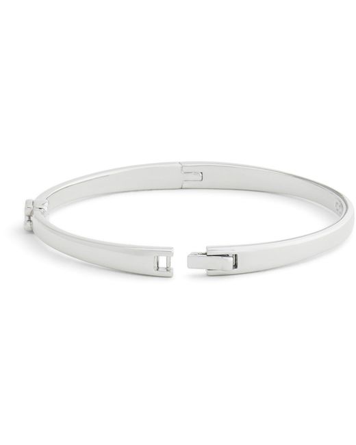 COACH White C Hinge Bangle