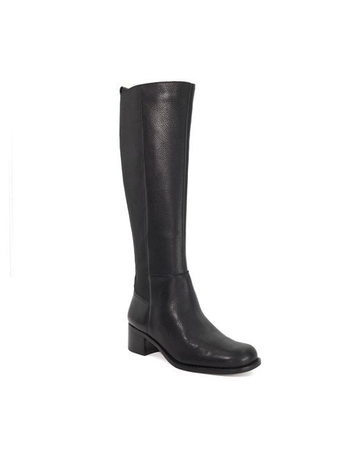 Dune Black Turner Knee High Boots