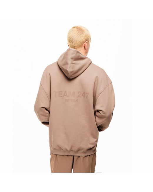 REPRESENT 247 Pink Team Over The Head Performance Hoodie for men