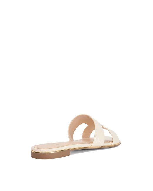 Dune Natural Ludlows Flat Sandals