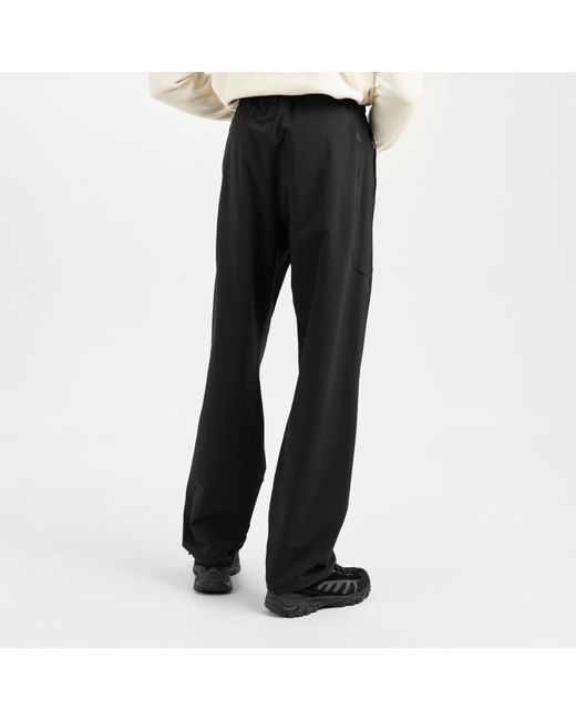 Roa Black Nylon Stretch Straight Leg Trousers for men