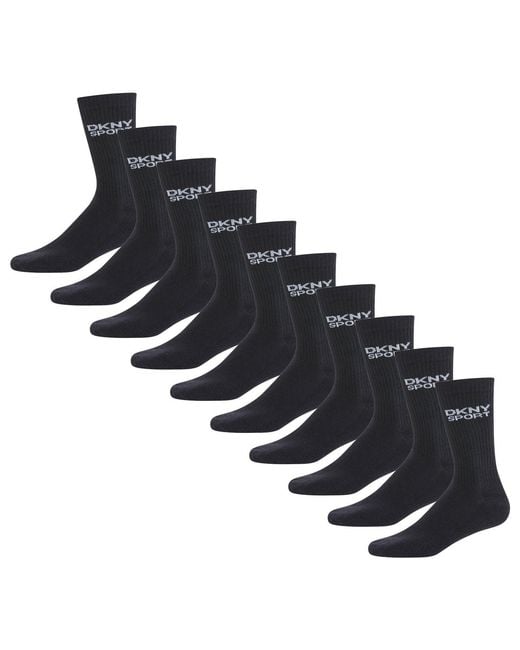 DKNY Blue 10 Pack Sports Socks Radde for men
