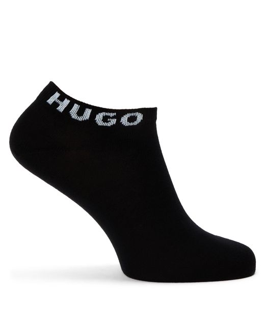 HUGO Black Trainer Ankle Socks for men