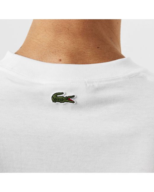 Lacoste White Big Logo T-Shirt for men
