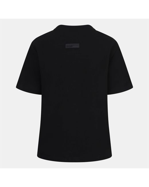 Blank Essentials Black Blank Arched Print Puff T-Shirt Ladies