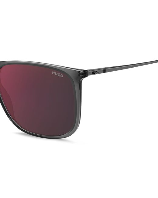 HUGO Brown Round Sunglasses for men