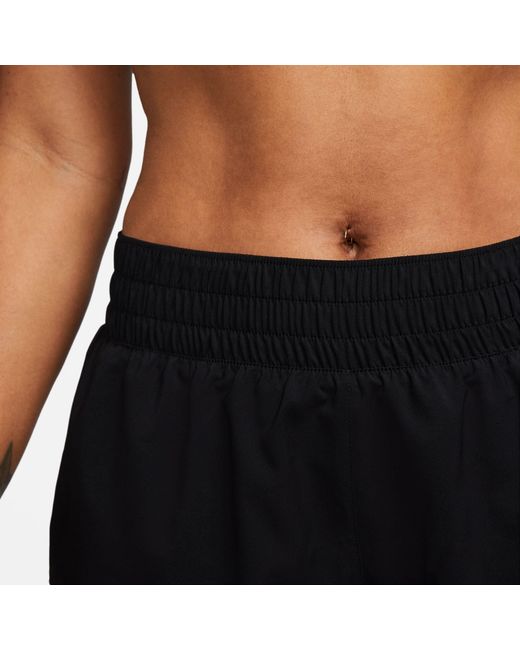 Nike Blue One Dri-Fit Mid-Rise 3 2-In-1 Shorts