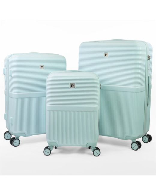 Pierre Cardin Blue Monaco Premium Hard Shell Suitcase Wheeled Luggage