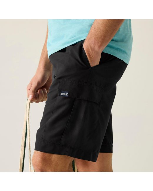 Regatta Black Blanmont Quick-Drying Swim Shorts for men