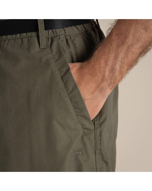 Craghoppers Gray Kiwi Convertible Water-Repellent Trousers for men
