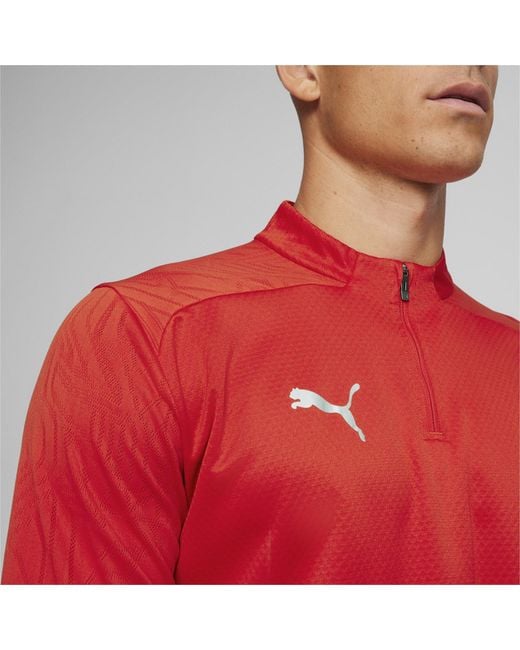 PUMA Red Teamfinal Training 1/4-Zip Fleece for men