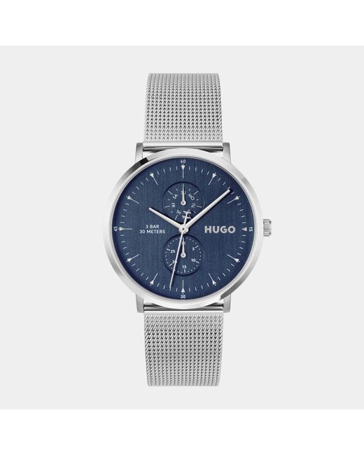 HUGO Blue Gents #Style Stainless Steel Mesh Watch for men