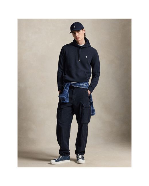 Polo Ralph Lauren Blue Embroidered Pony Hoodie for men
