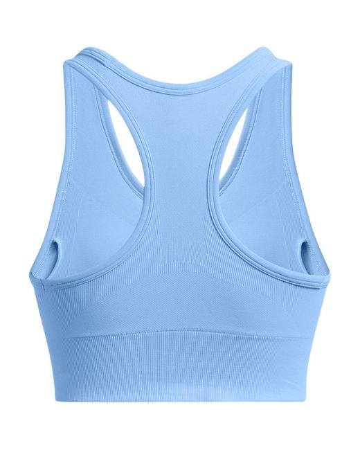 Under Armour Blue Vanish Seamless Medium Impact Sports Bra