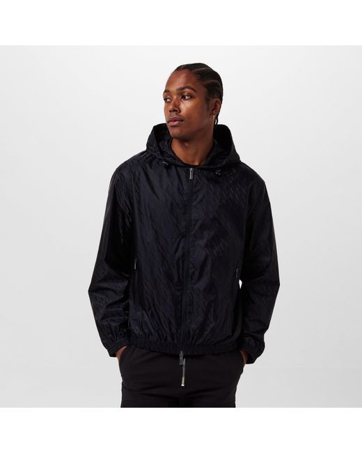 ARMANI EXCHANGE Blue Water-Resistant Rain Anorak for men
