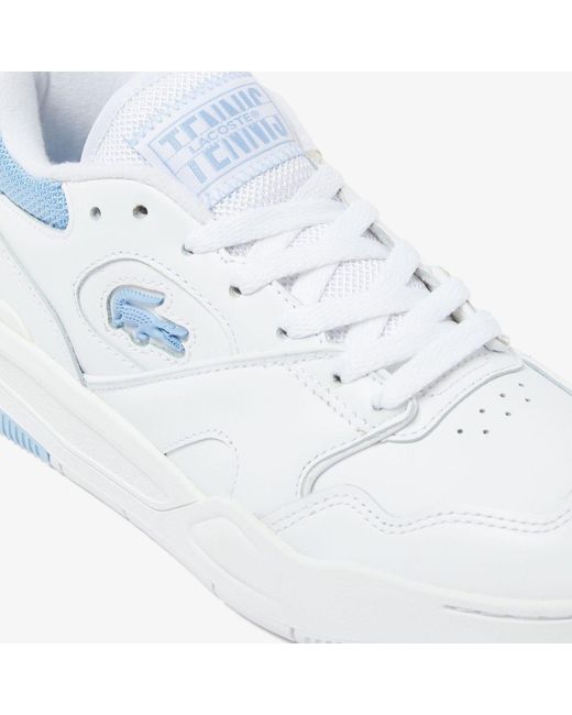 Lacoste White Lineshot Leather Trainers
