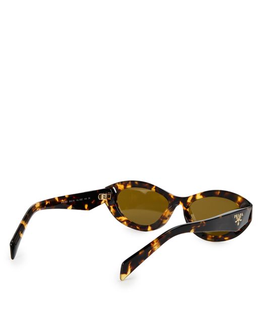 Prada Brown Oval Sunglasses