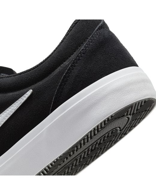 Nike Black Charge Low Suede Shoes for men