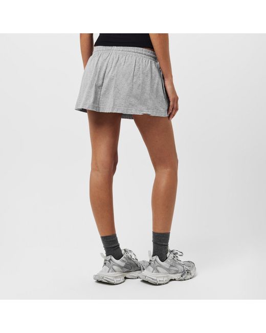 Balenciaga Gray High-Rise Mini Skirt