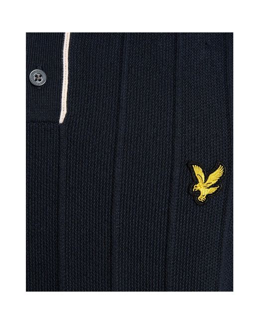 Lyle & Scott Blue Short Sleeve Polo Shirt for men