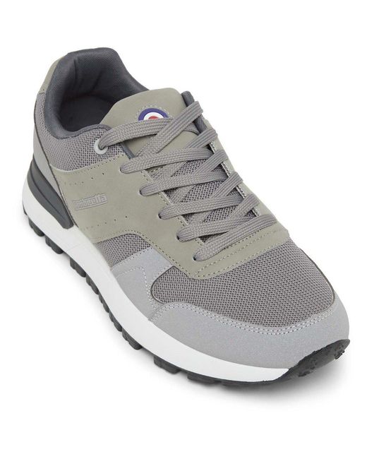 Lambretta Gray Echo Court Trainers for men