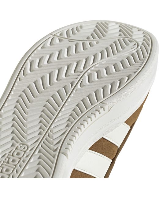 Adidas Brown Grand Court Alpha Low-Top Trainers for men