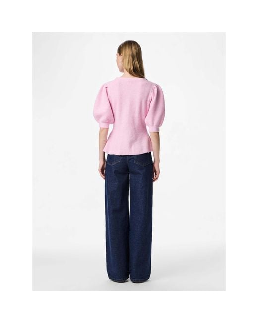 Pieces Pink Ss Puff Knt C Ld63
