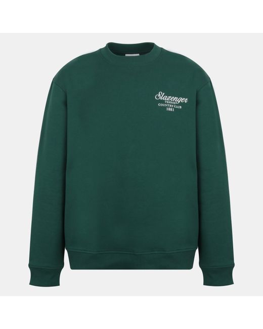 Slazenger 1881 Green Slaz Crew Sweatshirt for men