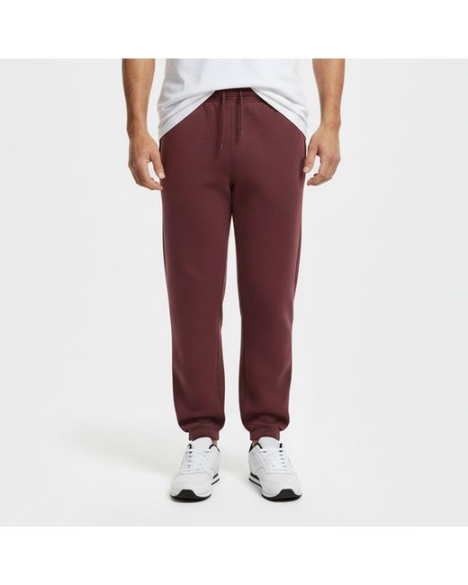 Slazenger 1881 Red Cuffed Fleece Jogging Bottoms for men