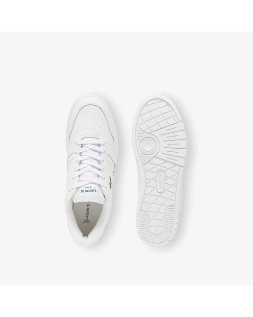 Lacoste White T-Clip Set Leather Sneakers for men