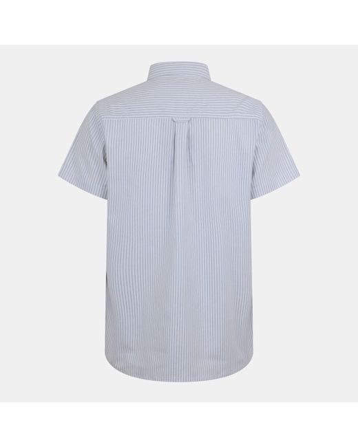 Bench Blue Short-Sleeve Patterned Shirt for men