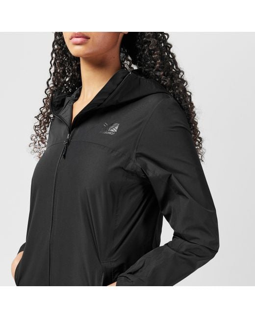 Karrimor Black Orbit Hooded Long Sleeve Oversized Fit Waterproof Jacket
