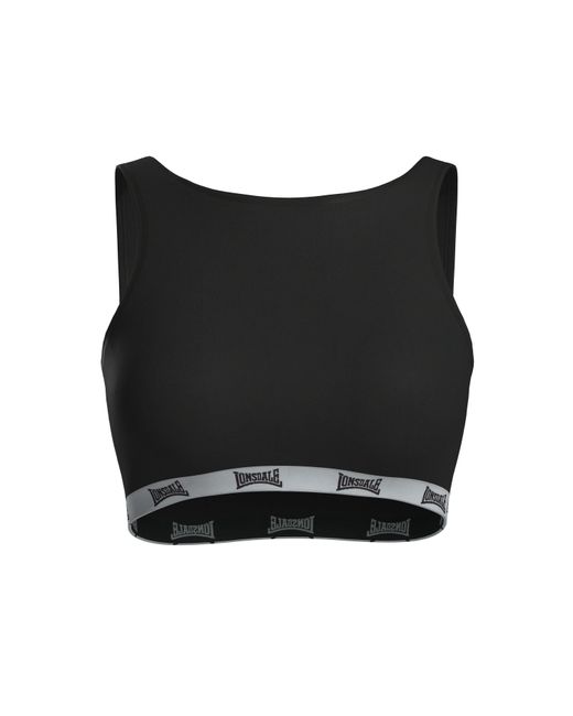 Lonsdale Black Crop Top