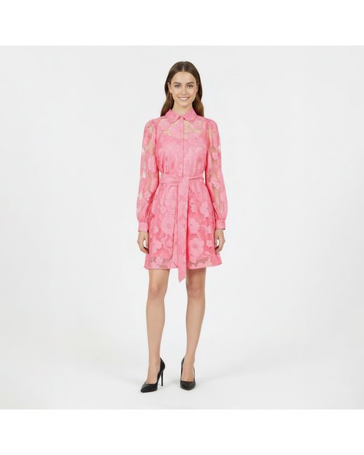 Karl Lagerfeld Pink Shirt Dress