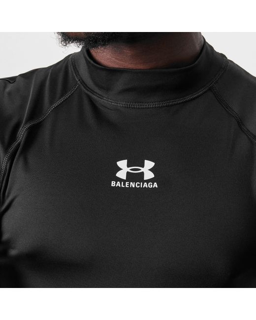 Balenciaga Black X Under Armour Cotton Tee for men