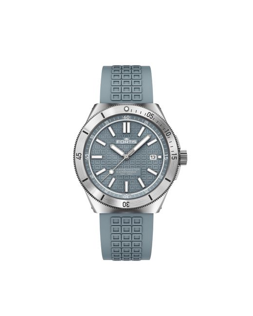 Fortis Gray Marinemaster Automatic Stainless Steel 300M Water Resistant Auto Analogue Watch for men
