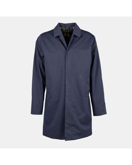 Barbour Blue Lorden Waterproof Mid-Length Long Sleeve Mac for men