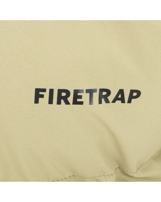 Firetrap Green Full Zip Funnel Neck Long Sleeve Puffer Jacket for men