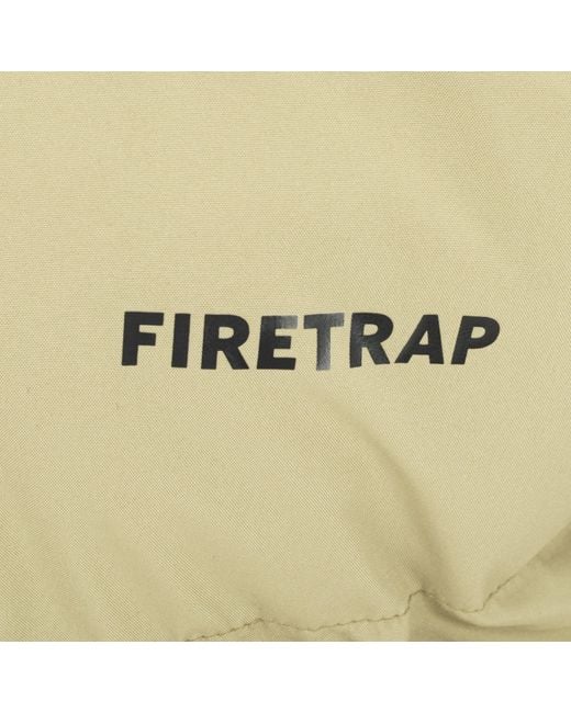 Firetrap Green Full Zip Funnel Neck Long Sleeve Puffer Jacket for men
