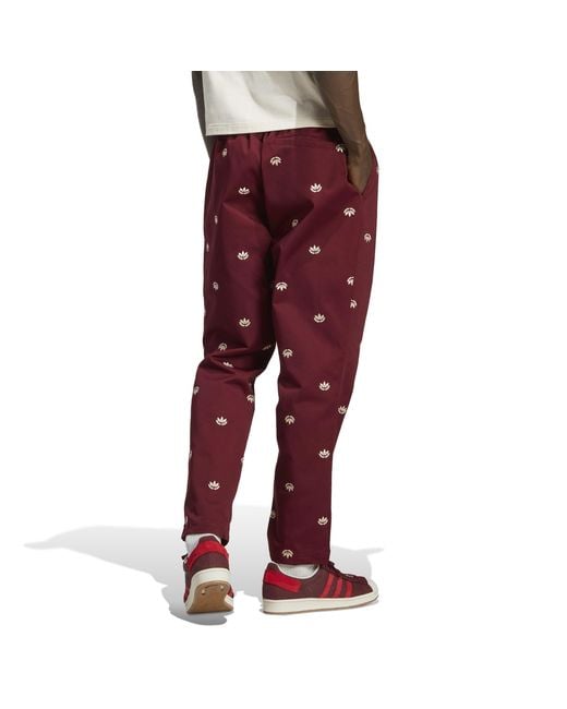 Adidas Originals Red Chinos for men