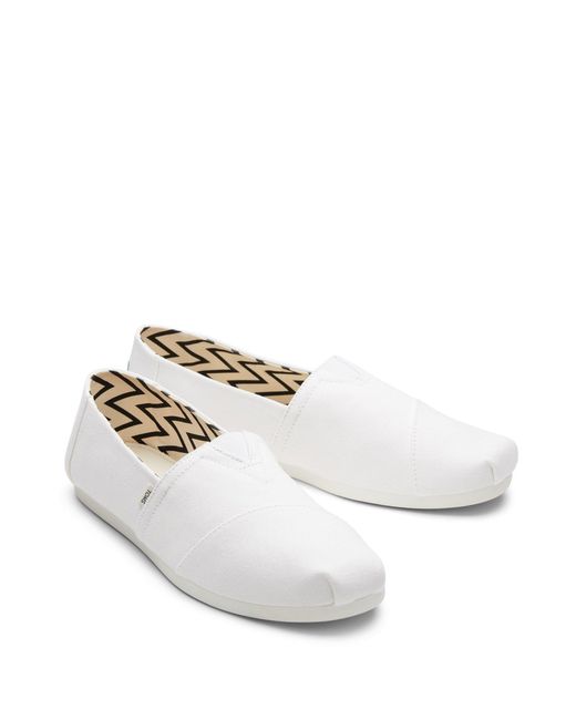 TOMS White Alpargata Shoes for men