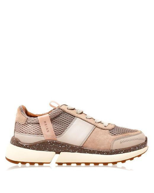 Reiss Pink Ethan Sneakers