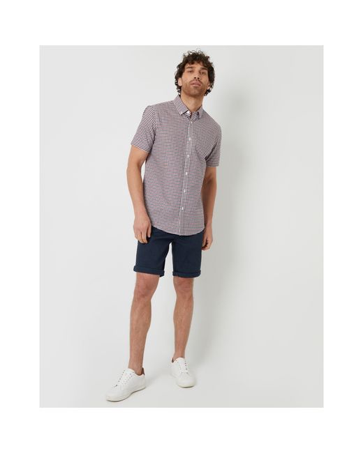 Threadbare Gray Marc Short-Sleeve Dress Shirt for men