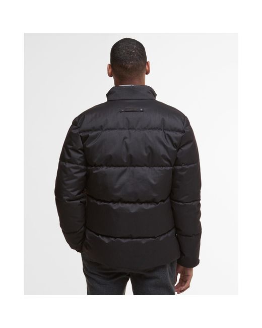 Barbour Black Northwood Quilted Long Sleeve Medium Puffer Jacket for men