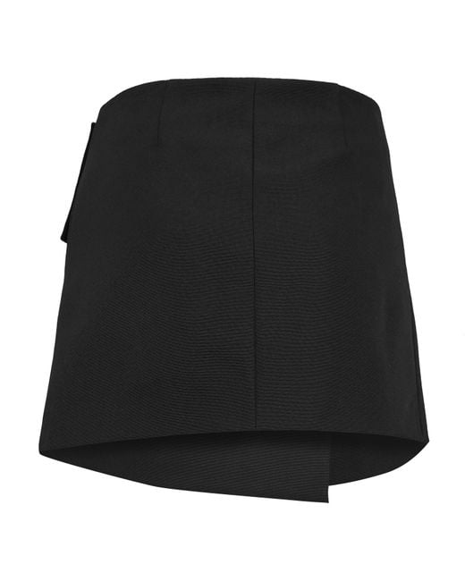 AMI Black Ami Mini Skirt Ld61