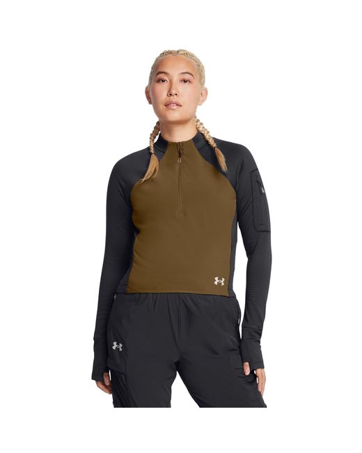 Under Armour Green Trail Run Long-Sleeve Performance Running Top