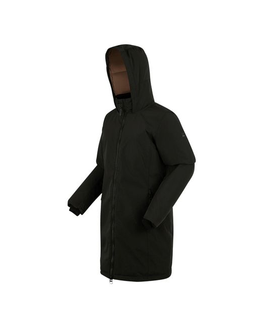 Regatta Black Marron Long Length Insulated Waterproof Jacket