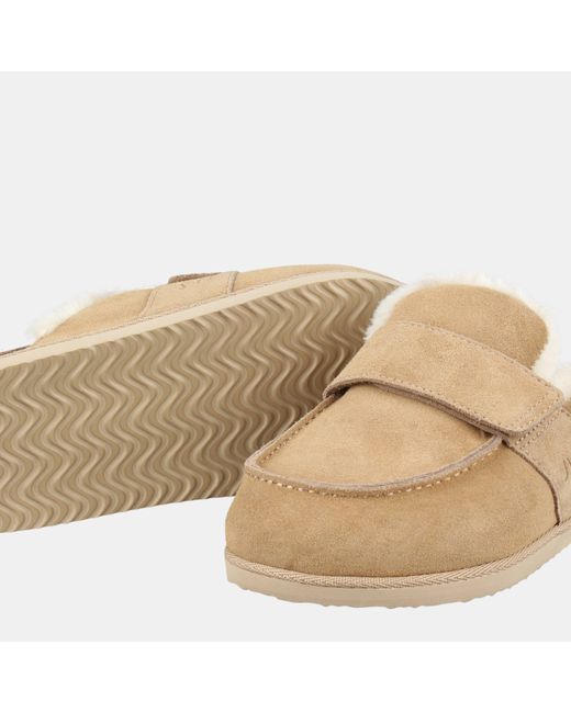 Jack Wills Natural Shearling Mule Slippers
